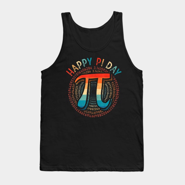 Happy Pi day 3.14 Pi Day Math Lover Teacher mathematics Tank Top by Eduardo